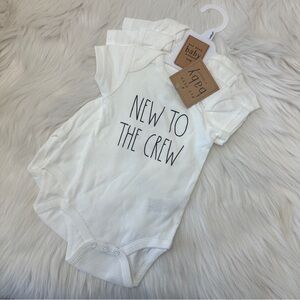 Rae Dunn Onesie Bundle Sz 3-6months